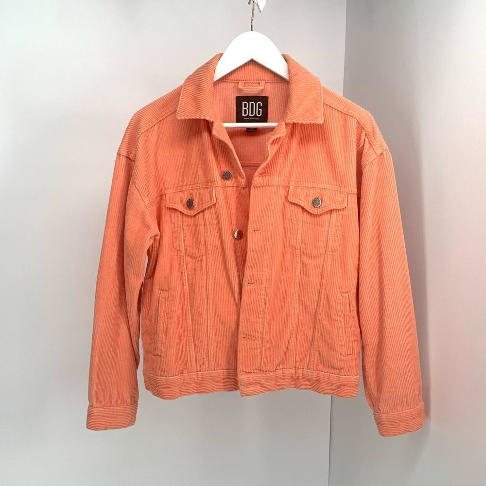 BDG peach corduroy jacket sz xs womens